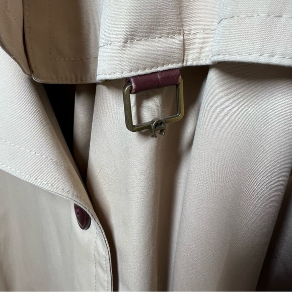 Etienne Aigner Vintage Womens Trench Coat Rain Jacket Double Breasted Belted 16 - Picture 7 of 16